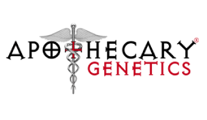 apothecary genetics logo with cross
